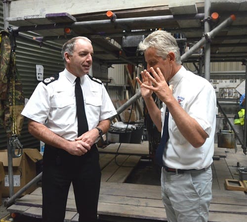 North Wales Police, Chief Constable & Deputy Crime Commissioner Support Knife Angel