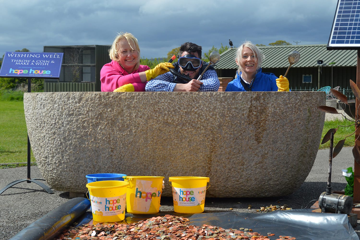 Hope House Go Diving For Donations