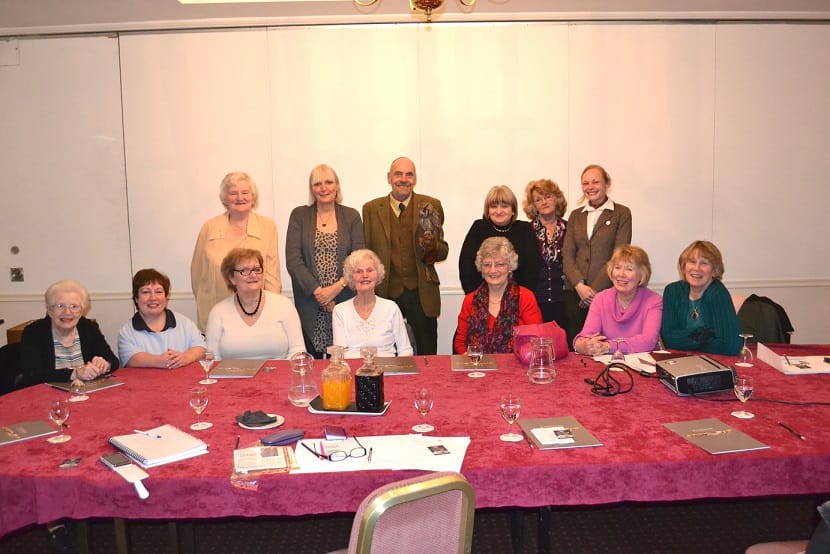 Head Falconer talks to Business womens group