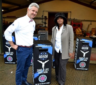 Yvonne mosquito and the BBC visit the ironworks