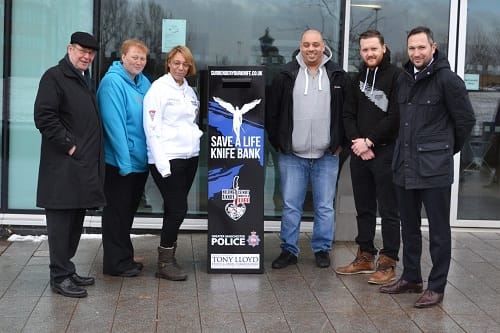 Manchester Police Receives Campaign Knife Banks