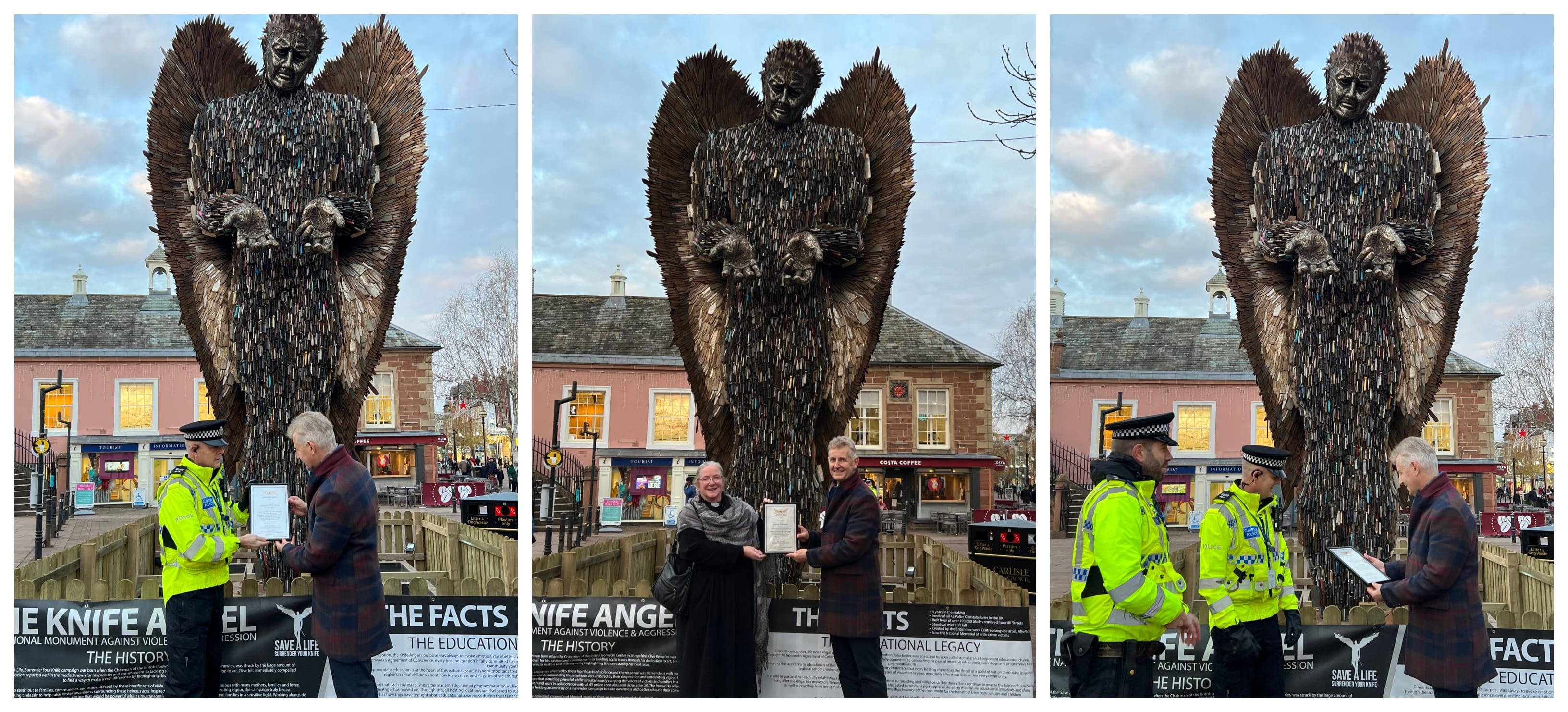 The Knife Angel Lands In The North