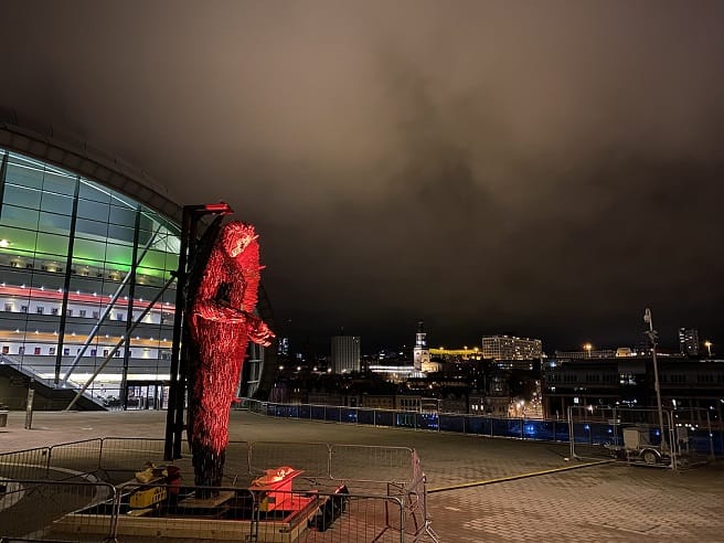 The Knife Angel Flies North to Gateshead, Newcastle