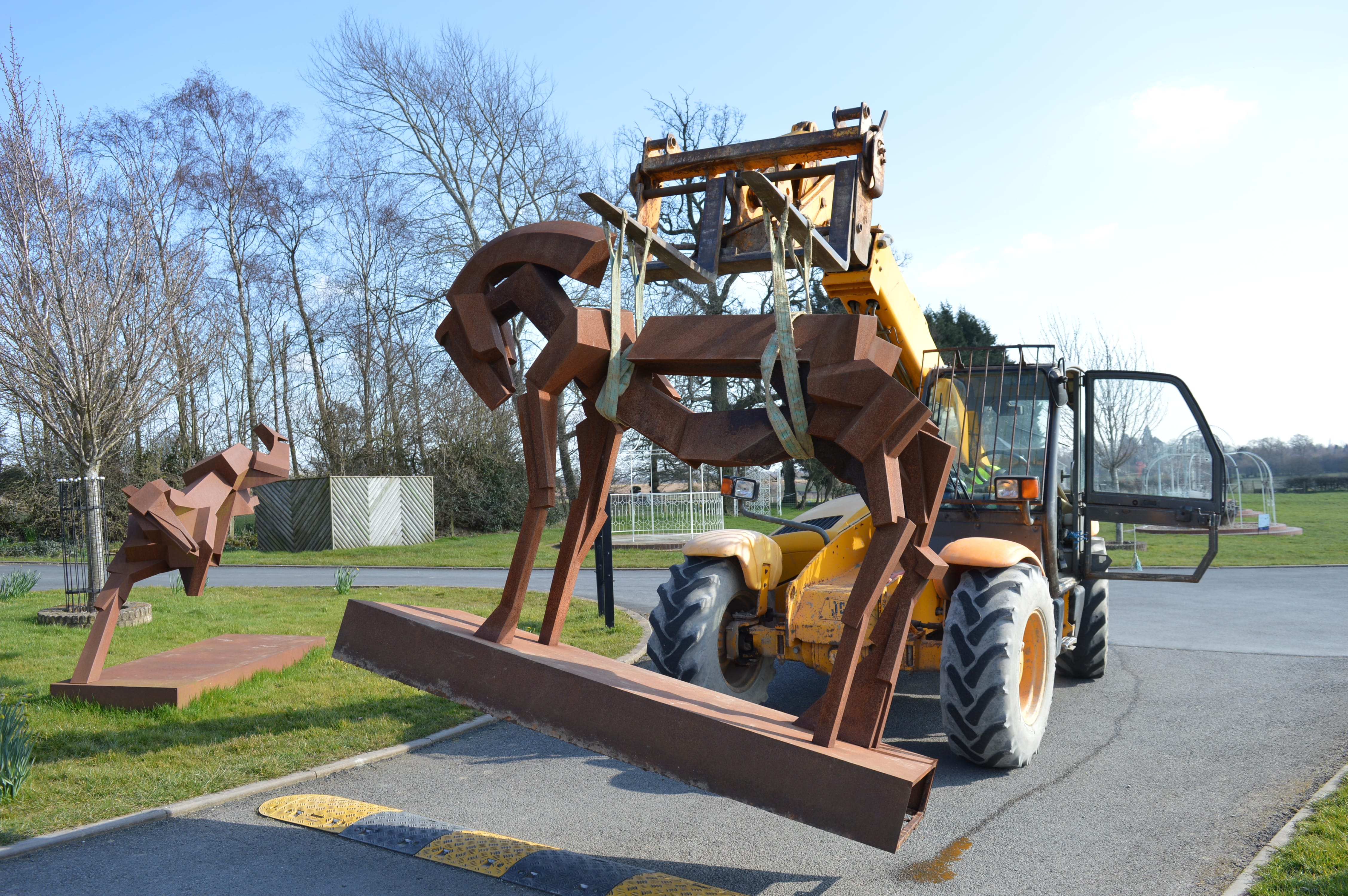 Peter Walker sculptures move on