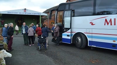 Williamsons of Shrewsbury bring coach tour to ironworks