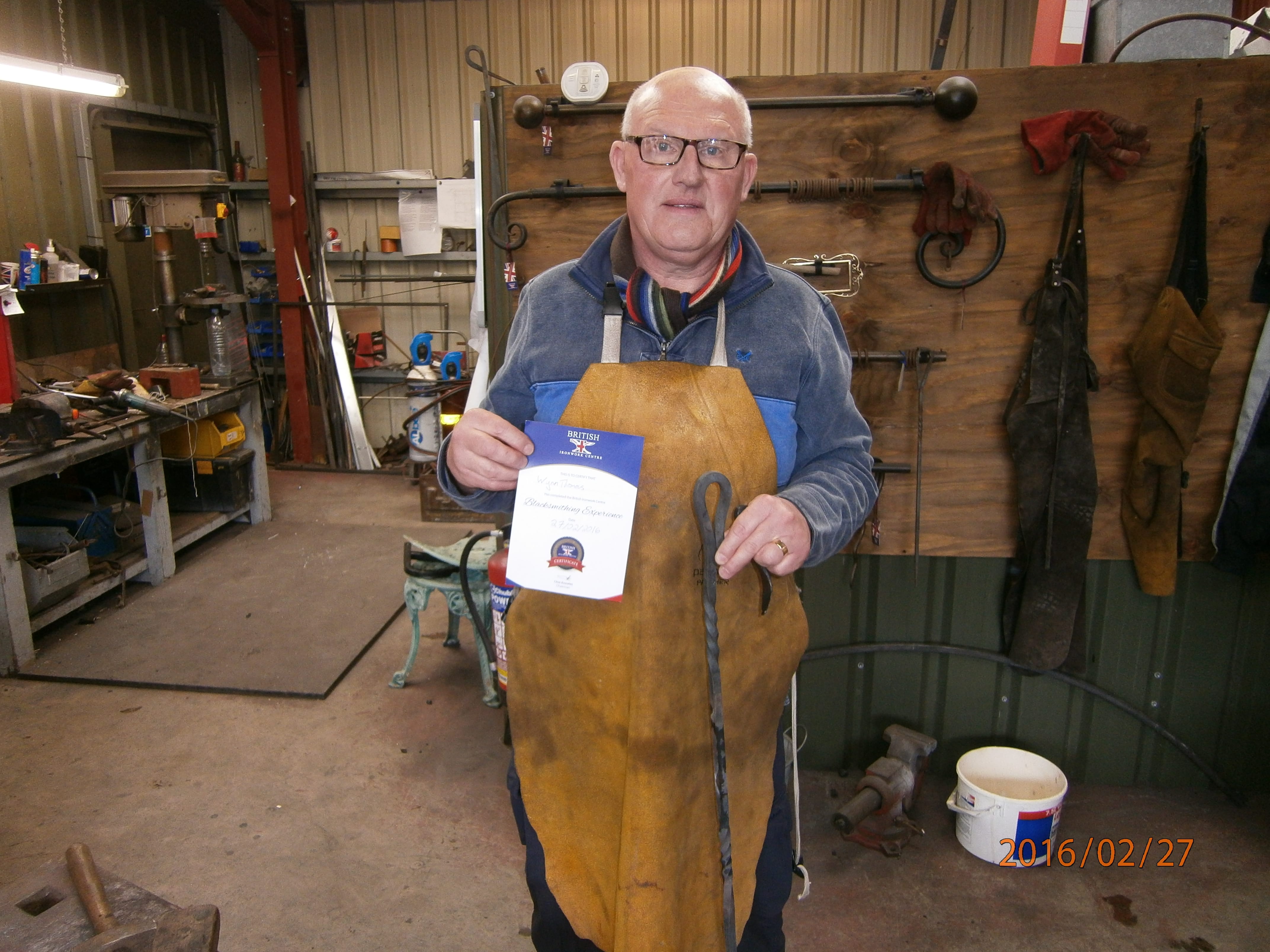 Wynn Thomas taster session in our forge
