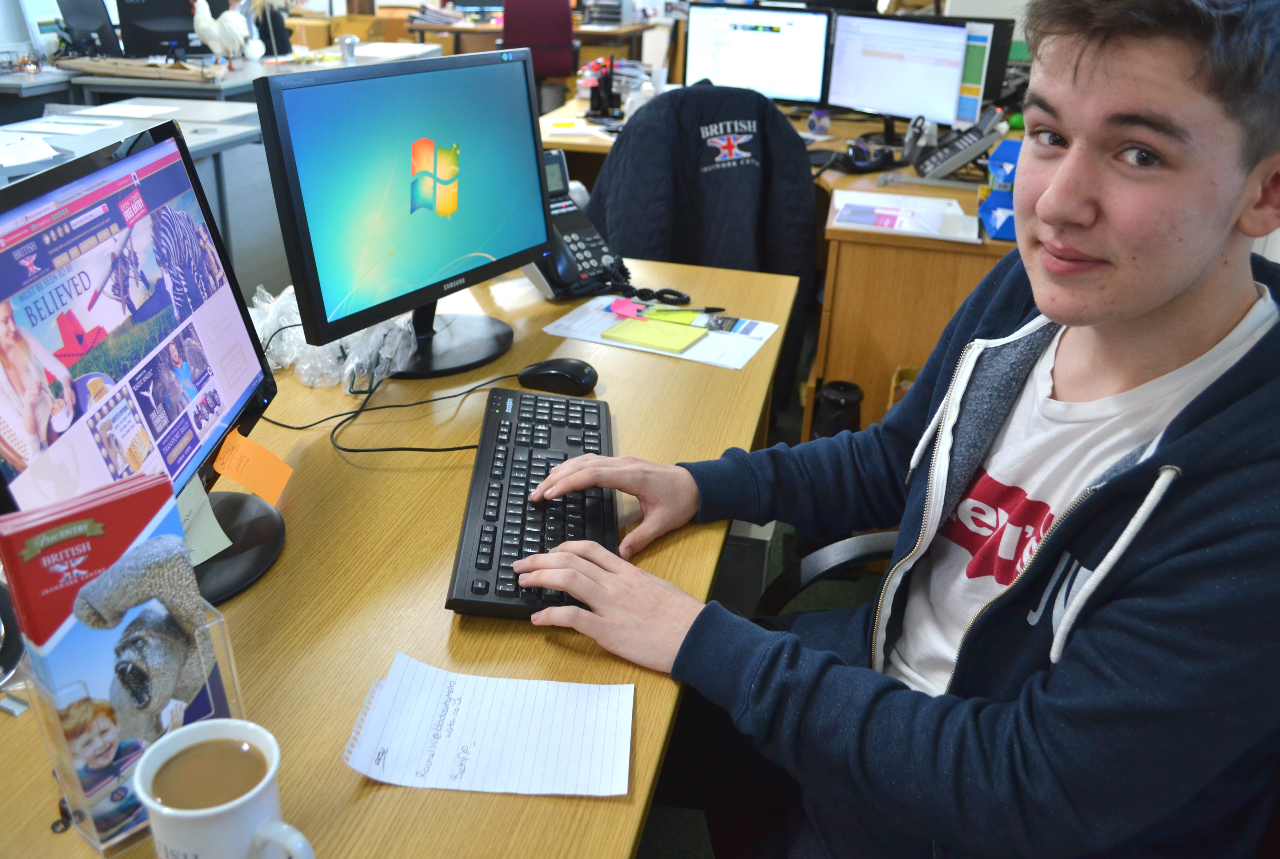 North Shropshire College student comes to learn business at the ironworks