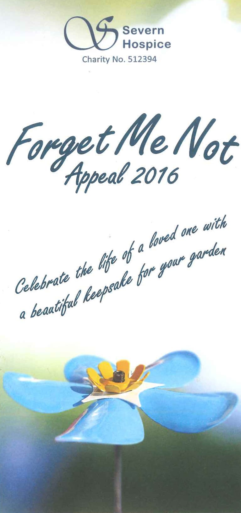 Severn Hospice `Forget me not` appeal
