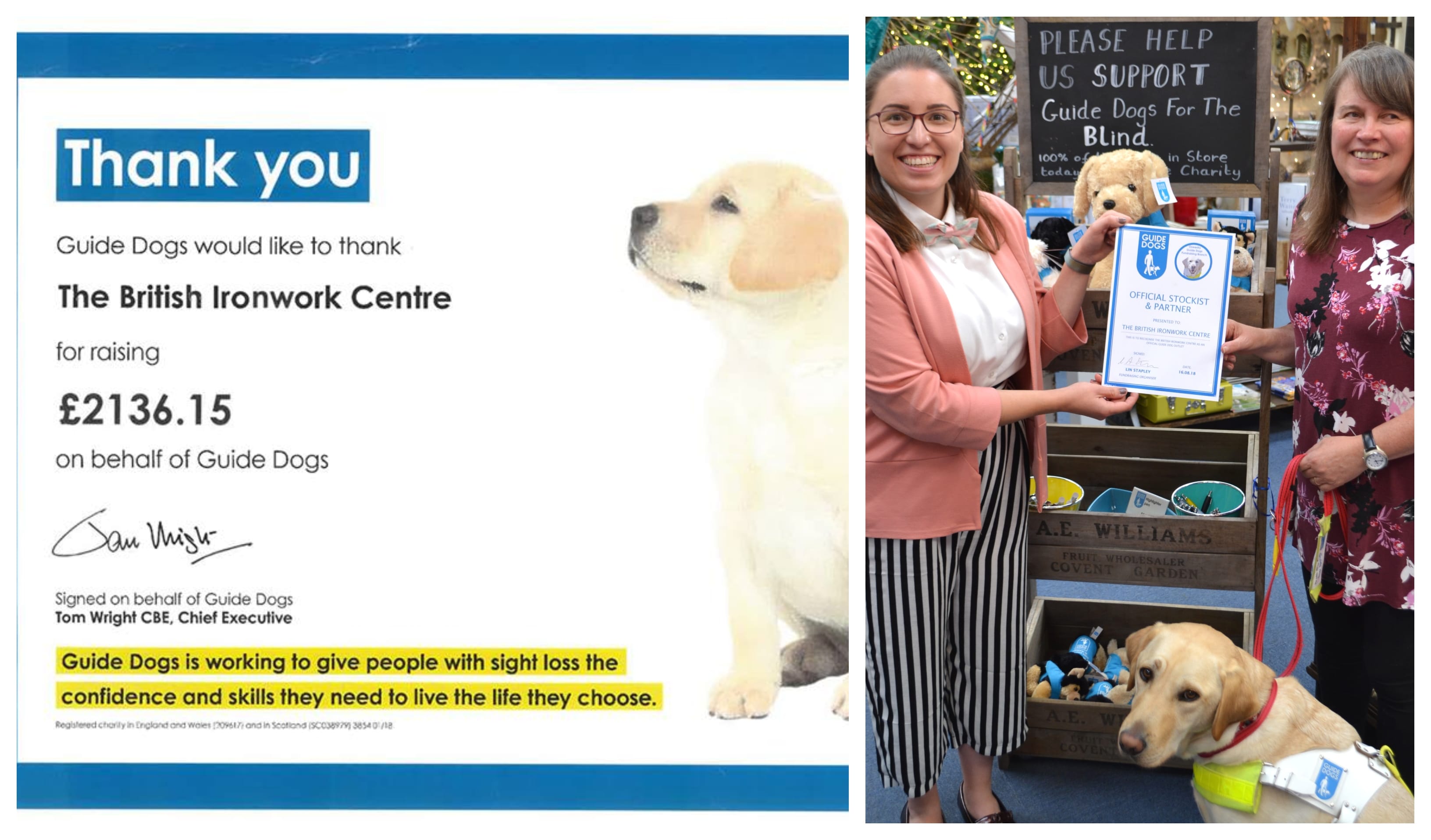 Guide Dogs Oswestry sees huge lift in funds