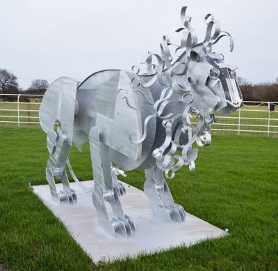 Andrew Langley new sculpture on display
