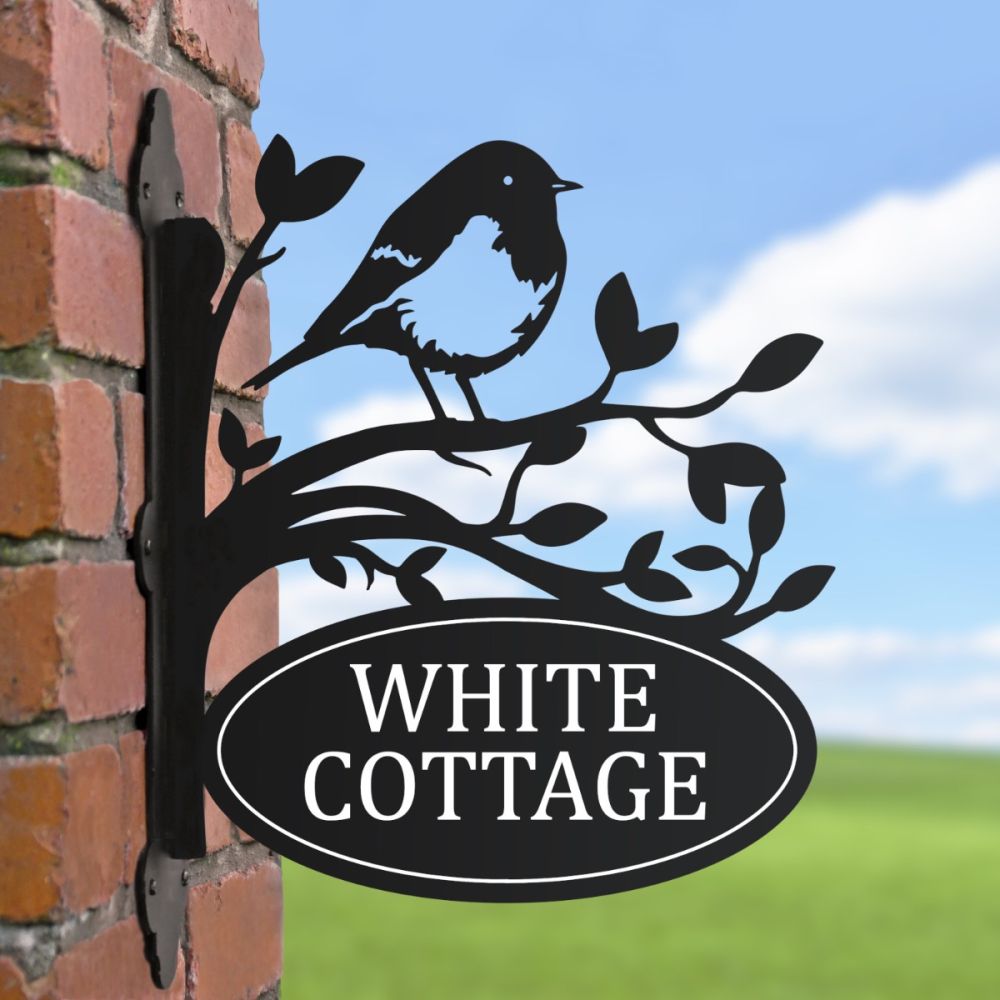 Bracketed House Name Signs