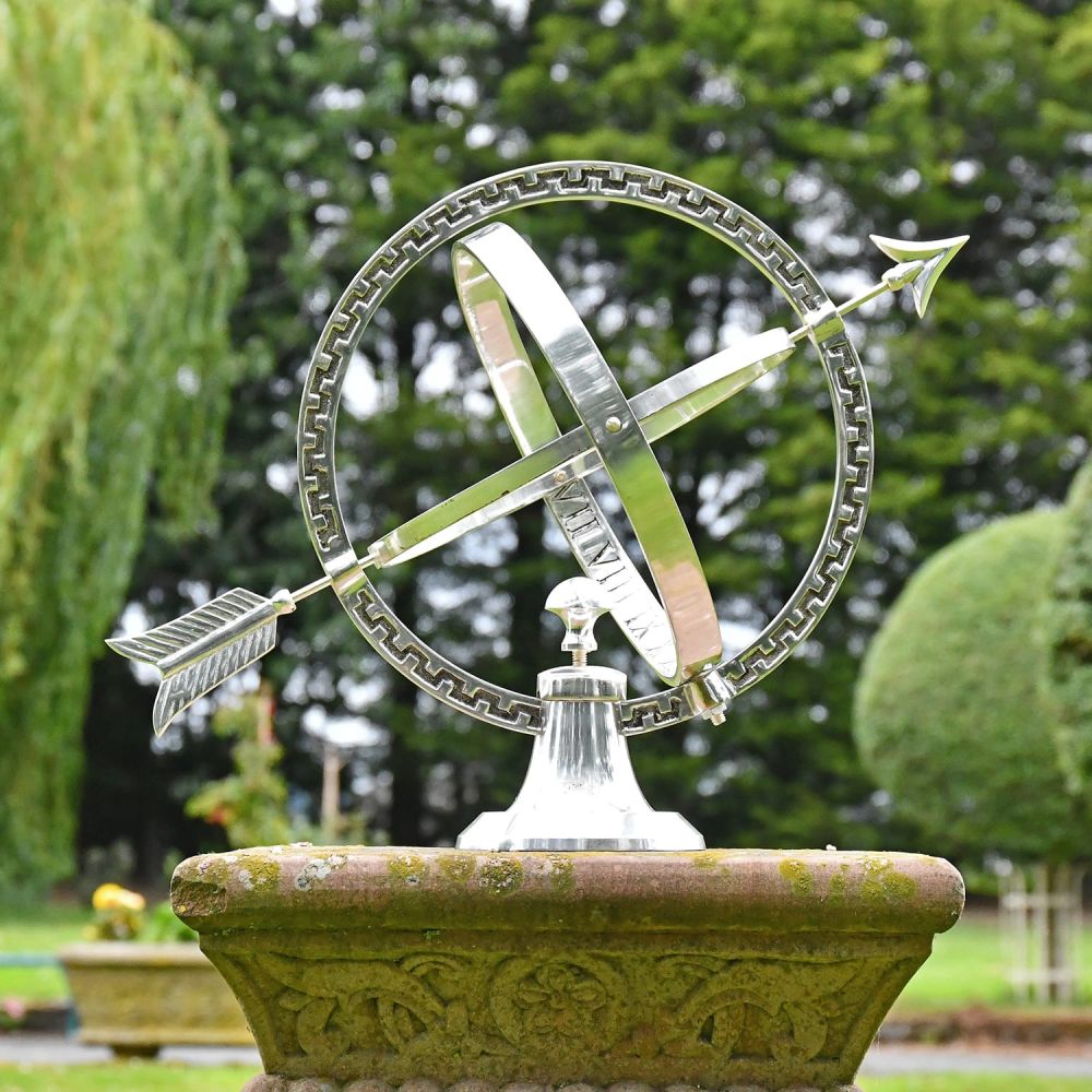 'Almwick Manor' Solid Brass Armillary Sundial