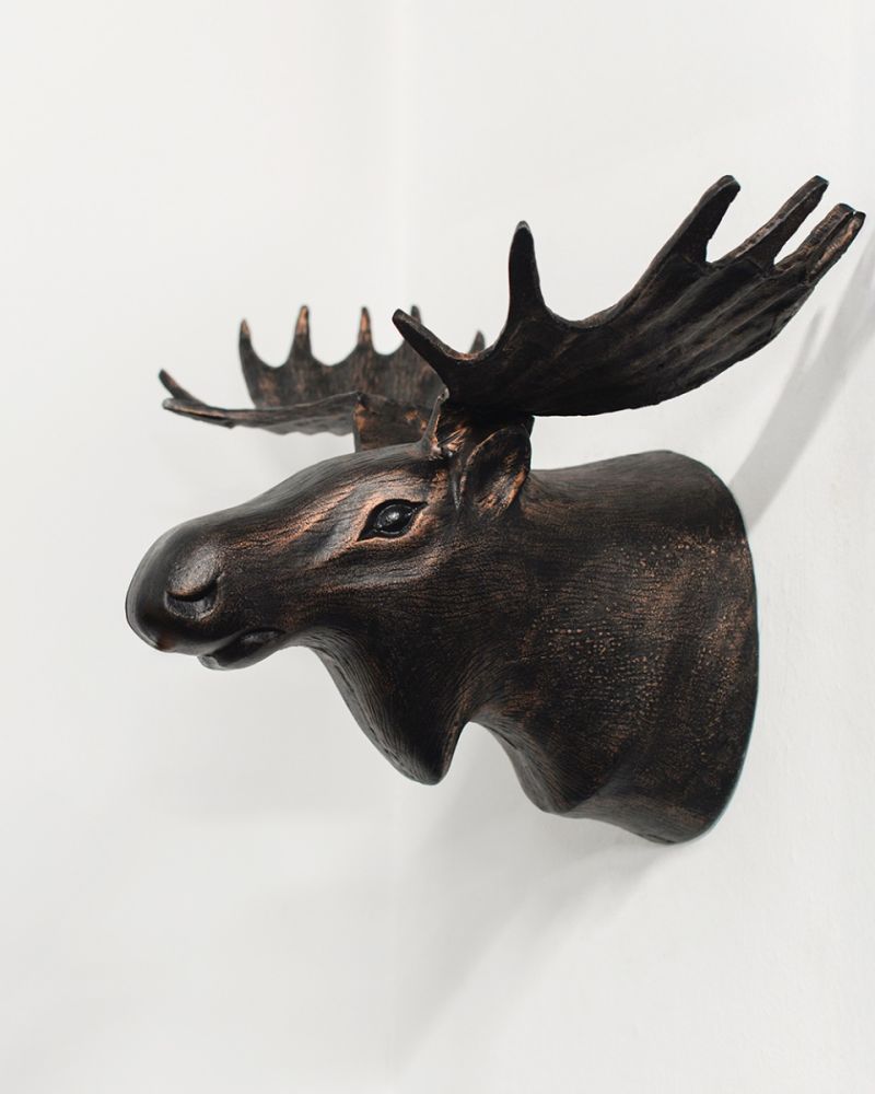 'Alces' Moose Head Wall Art
