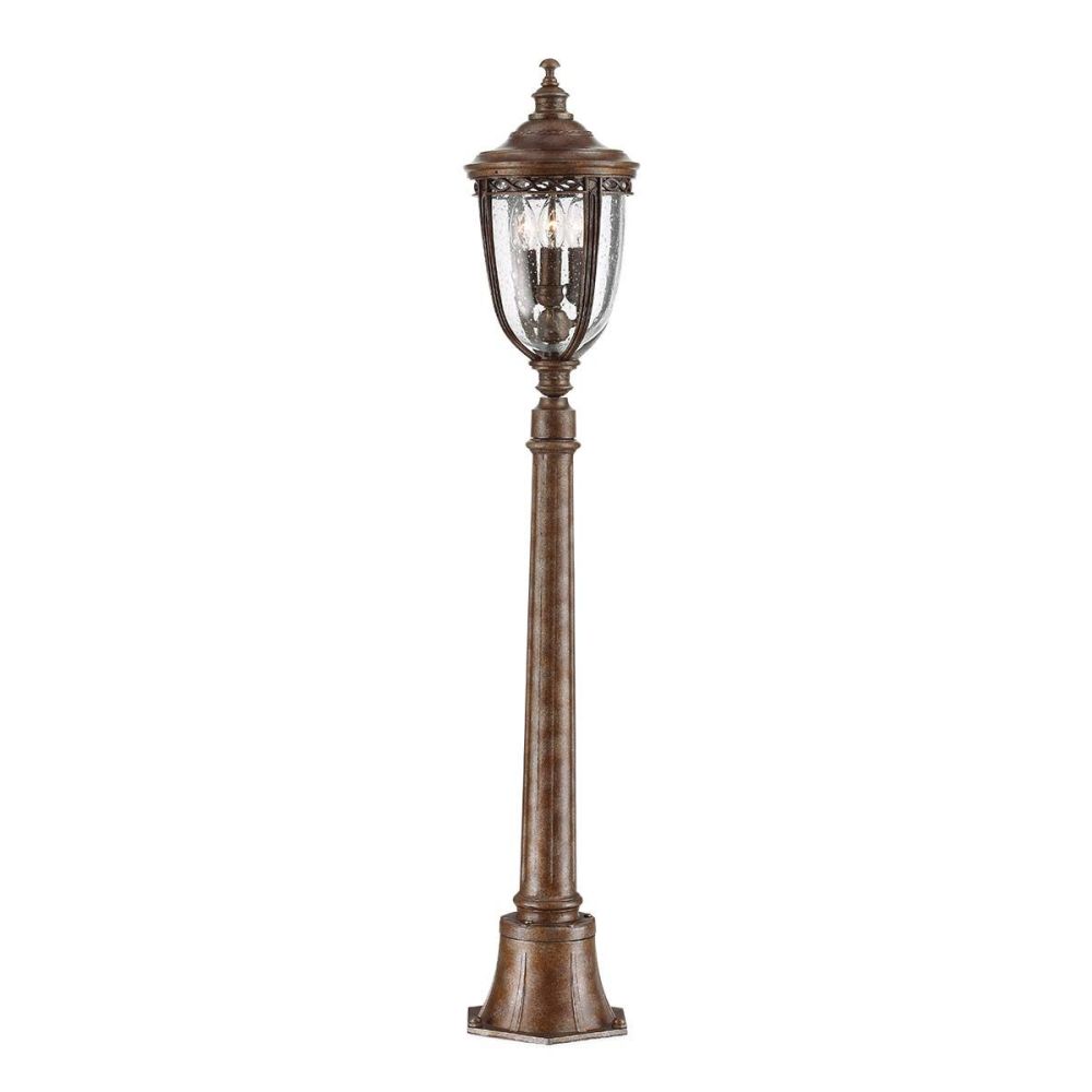 Bronze 'Toddington' Aluminium Seeded Pillar Lantern