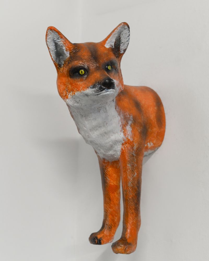 Cast Aluminium 'Soren' The Red Fox Wall Art