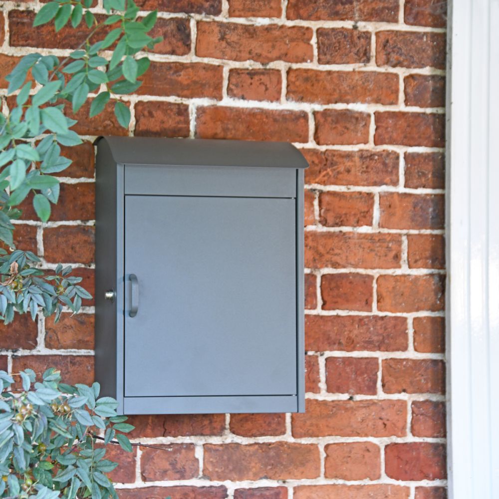 Charcoal Front Opening Parcel Box