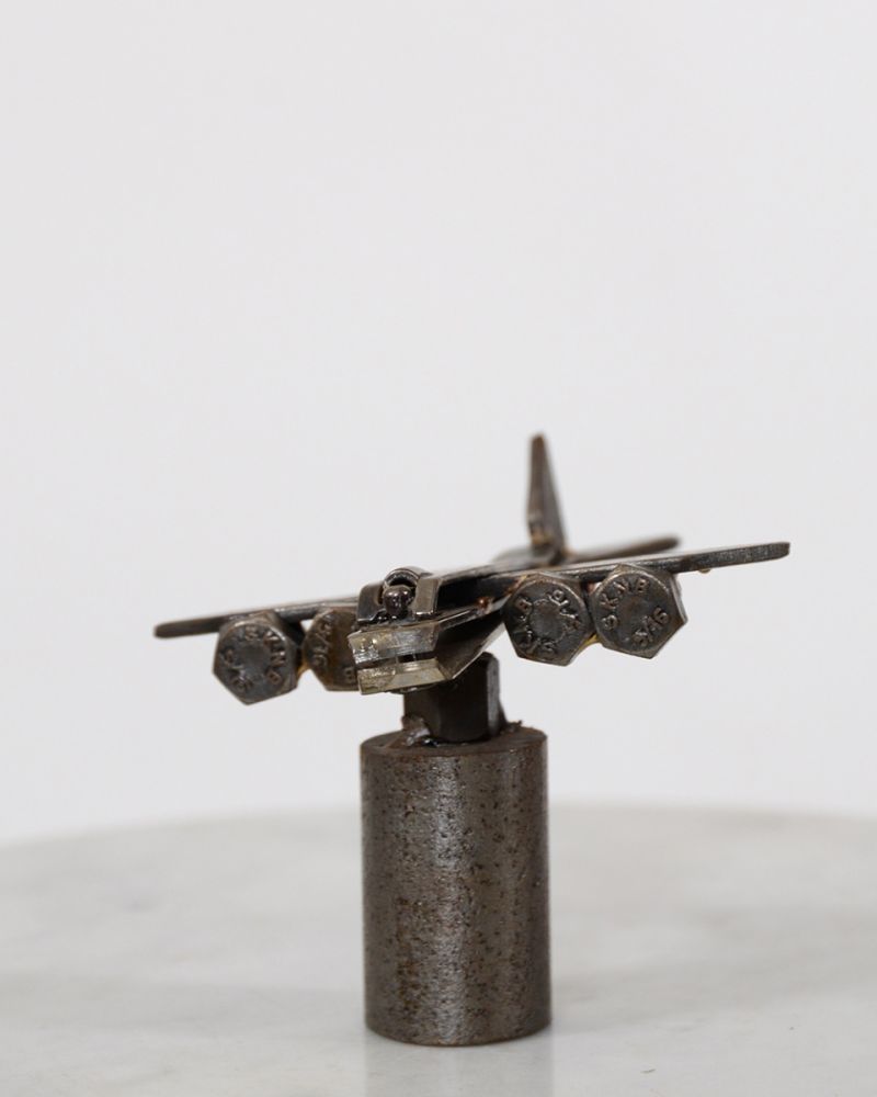 'Clipper' The Airplane Scrap Metal Art Sculpture