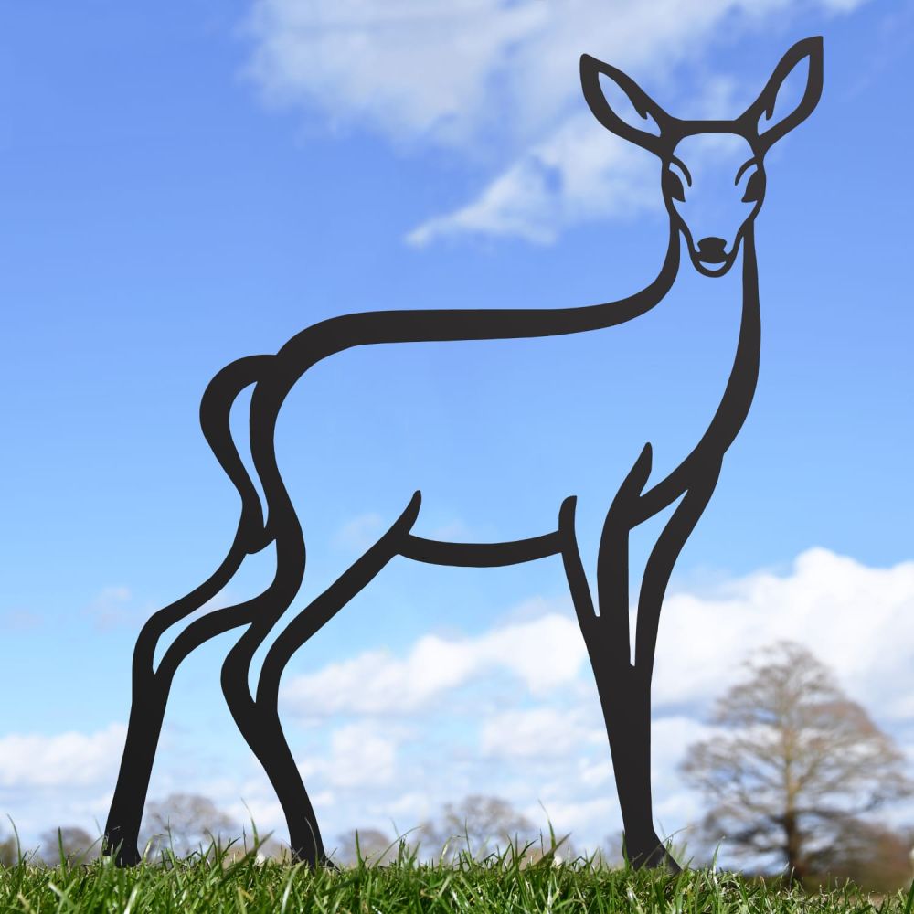 Contemporary Doe Steel Silhouette