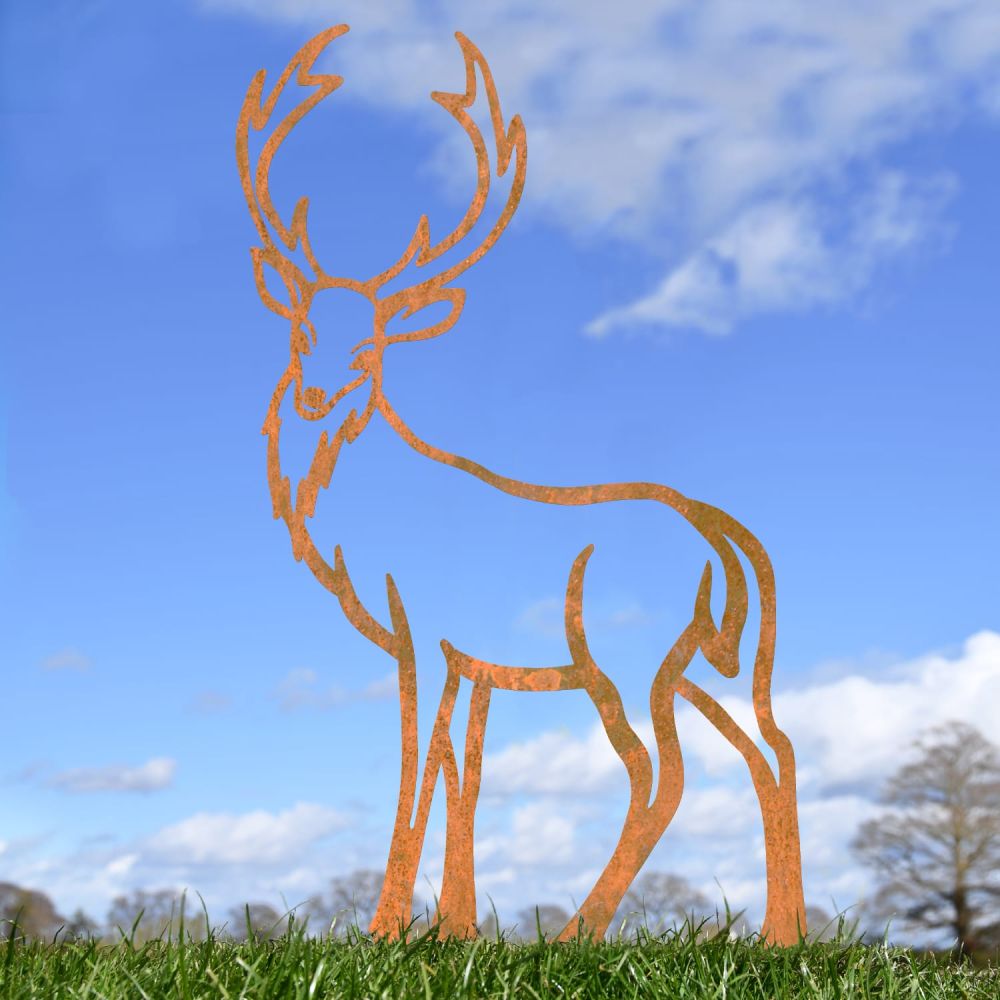 Rustic Contemporary Stag Iron Silhouette