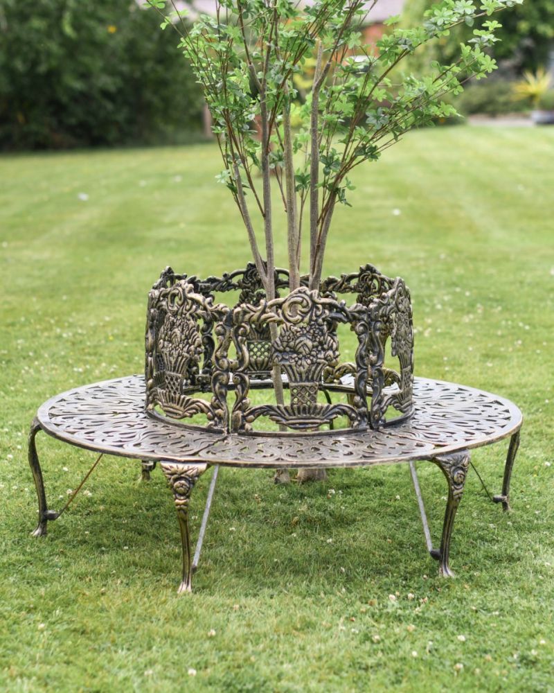 Deluxe "Hillingdon" Tree Seat In Brushed Gold