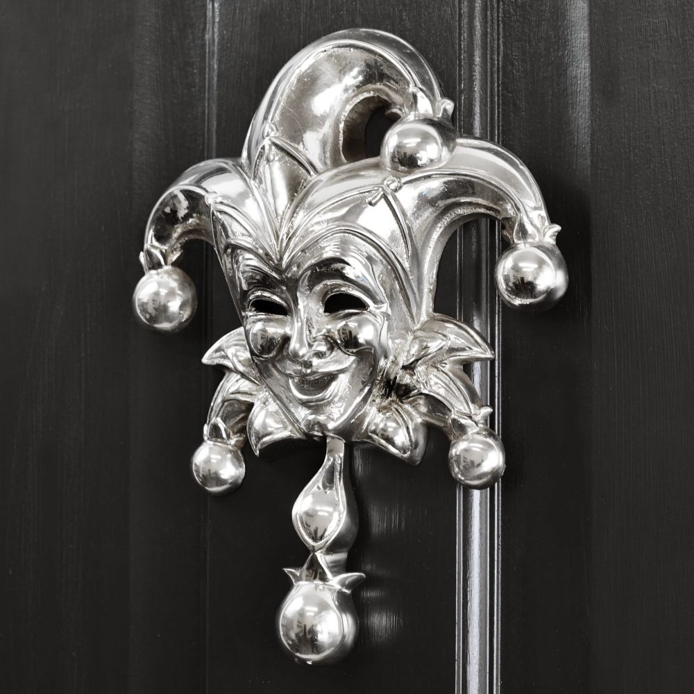 Jester Door Knocker - Bright Chrome Finish 
