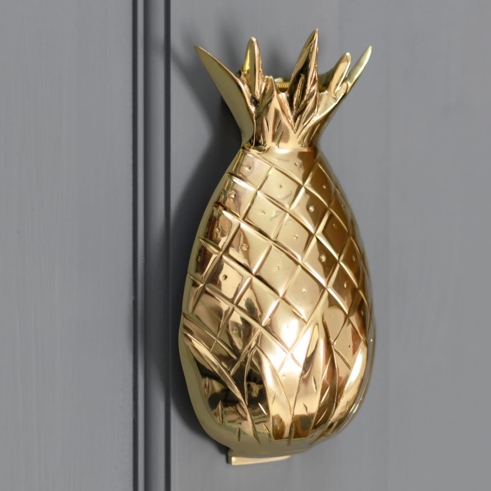 Polished Brass Pineapple Door Knocker