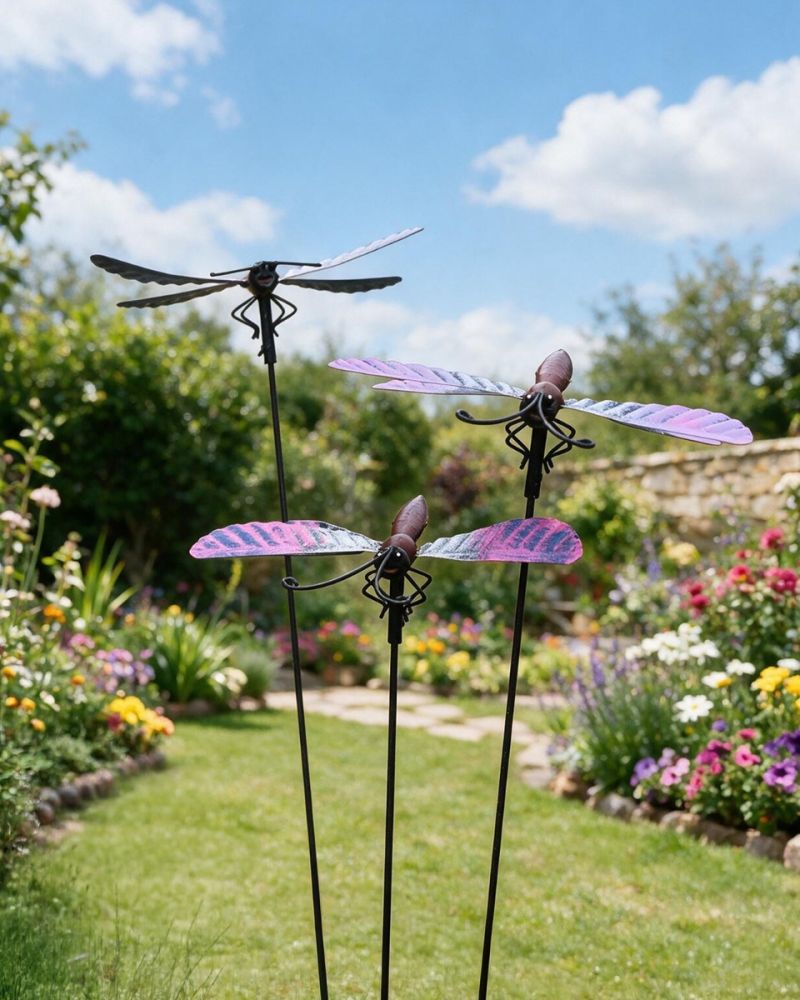 Dragonfly Metal Garden Spike