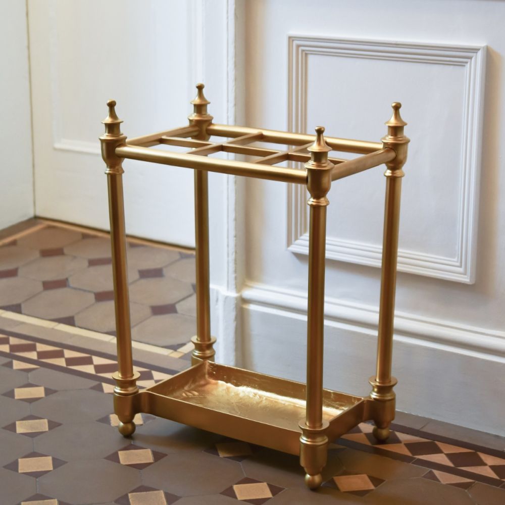 Traditional Antique Brass Umbrella Stand