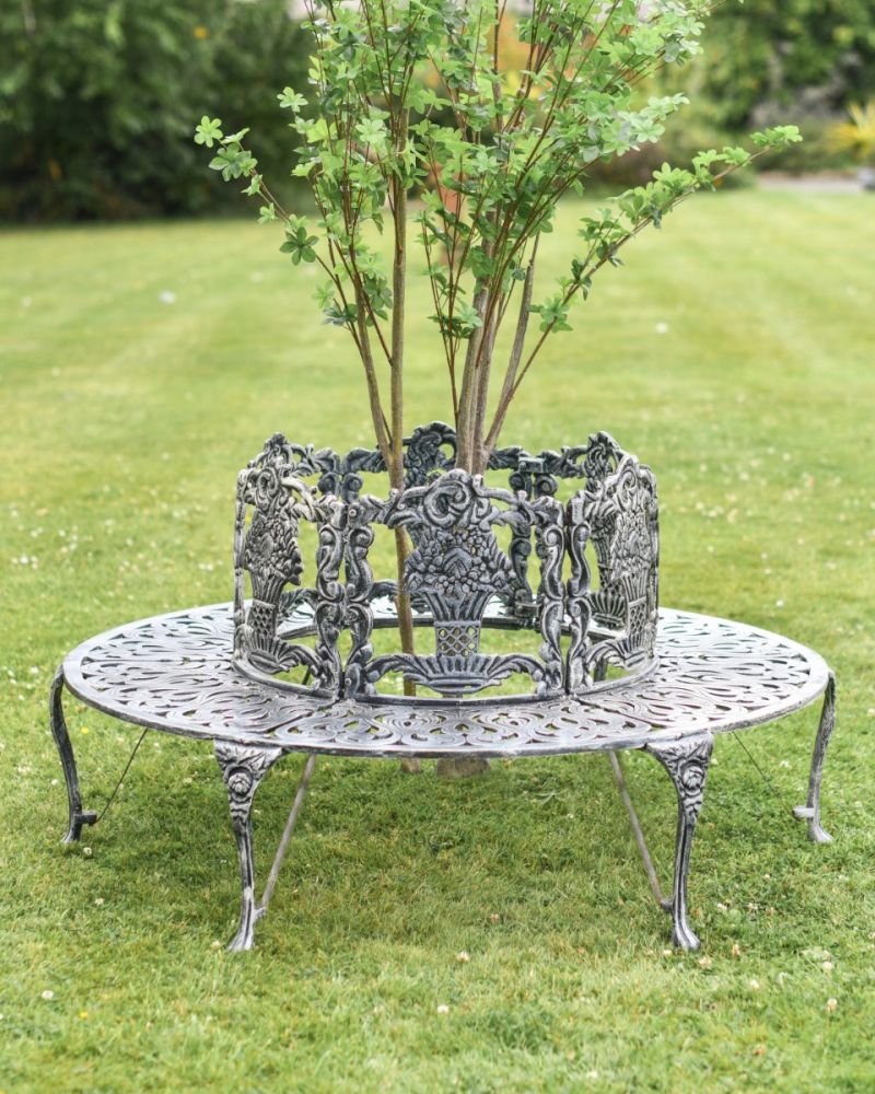 Deluxe "Hillingdon" Tree Seat In Brushed Silver