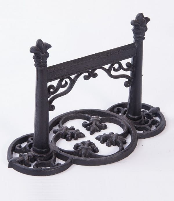 Cast Iron Fleur De Ly Boot Scraper