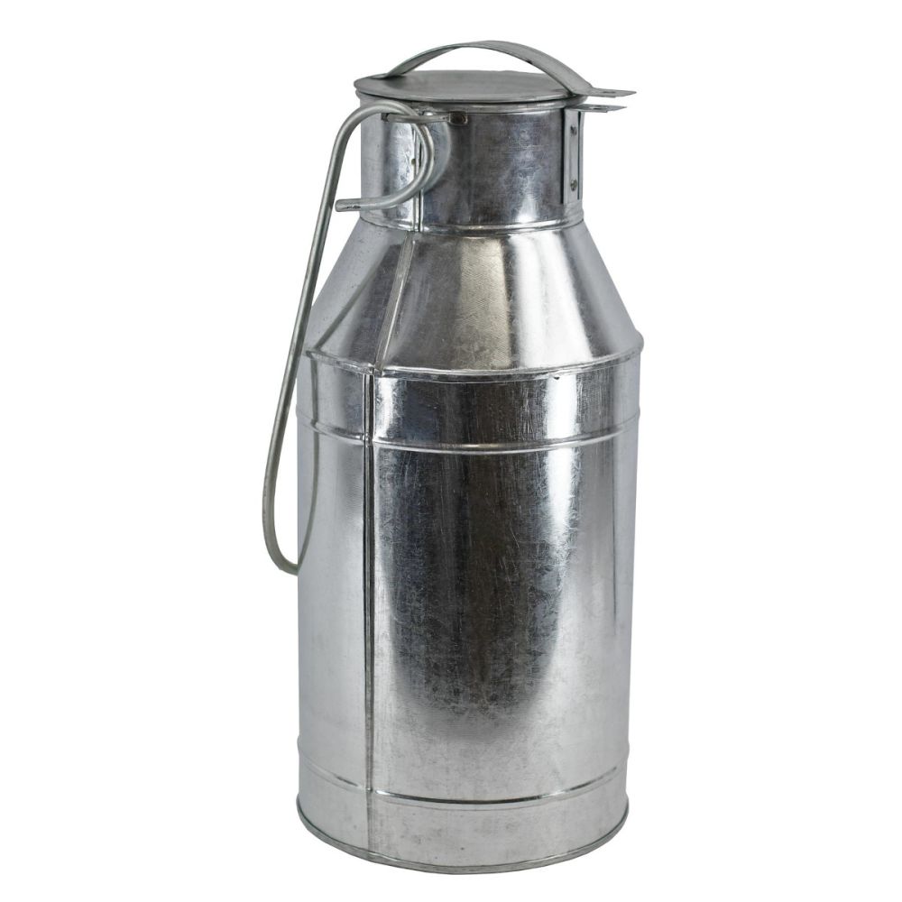 Galvanised Narrowboat Milk Churn