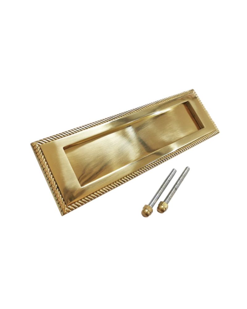 Georgian Style Polished Brass Letterbox