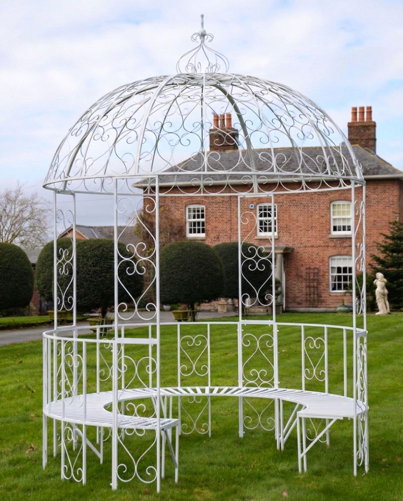 'Hartwood' Antique White Wedding Gazebo