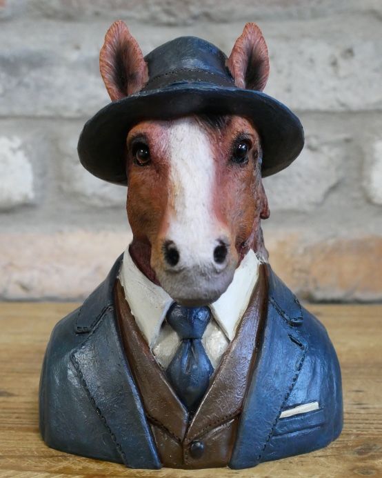 'Hooved Gentleman' Resin horse Bust