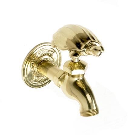 Terrapin Garden Tap In Polished Brass