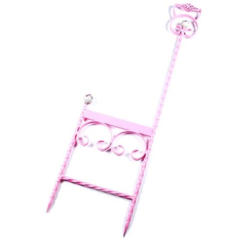 Harmer Hill Boot Scraper with Handle In Pink