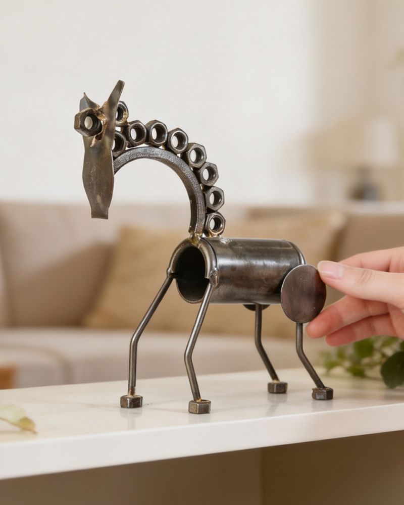 'Hex' The Horse Scrap Metal Art Sculpture