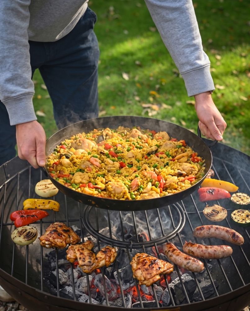 Iron Kadai Paella Pan - 48cm