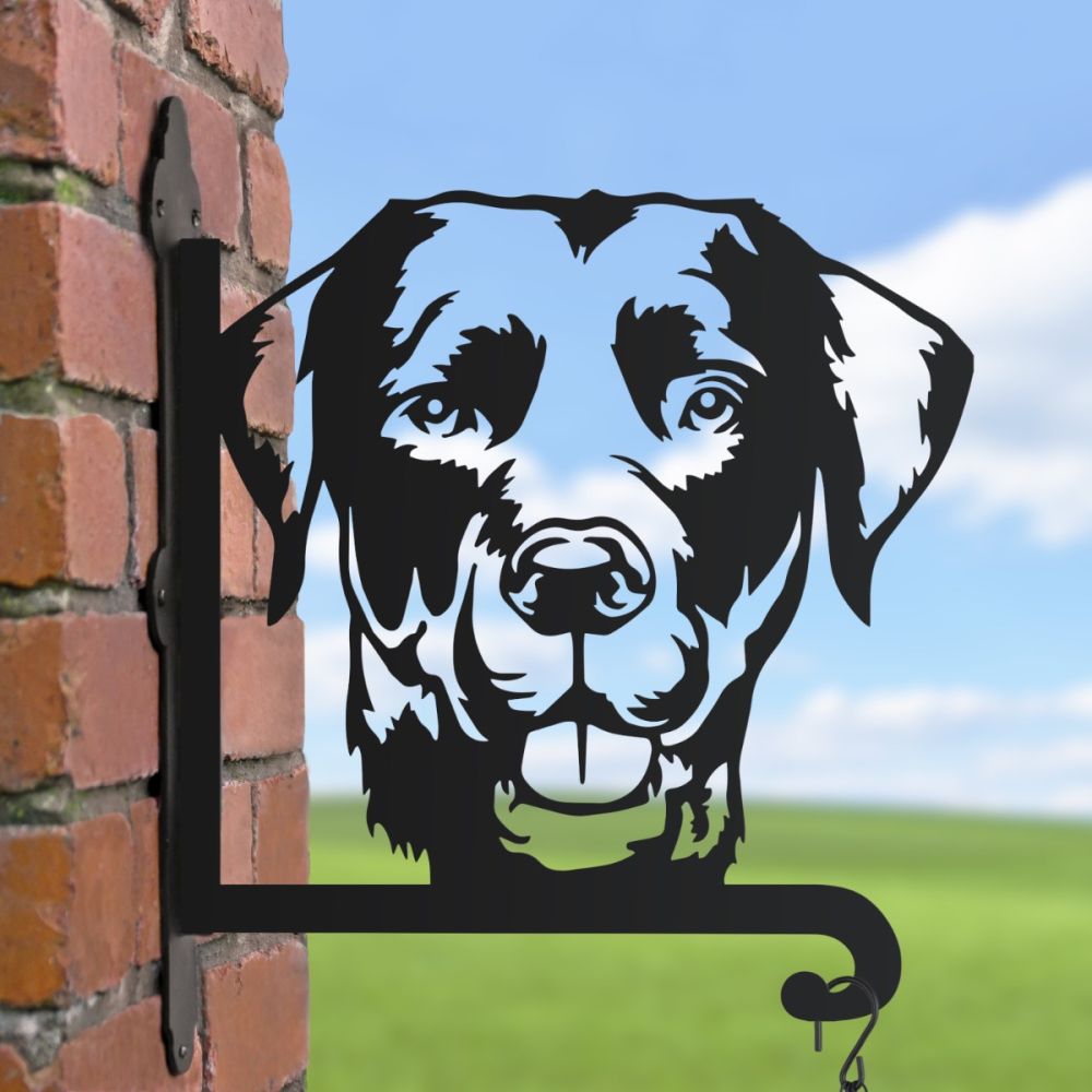 Labrador Face Hanging Basket Bracket