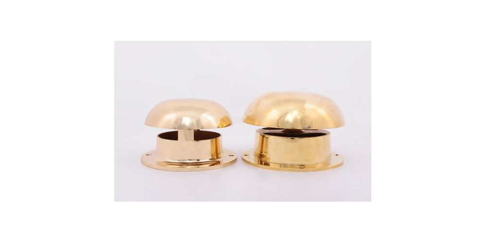 Large Polished Brass Mushroom Vent