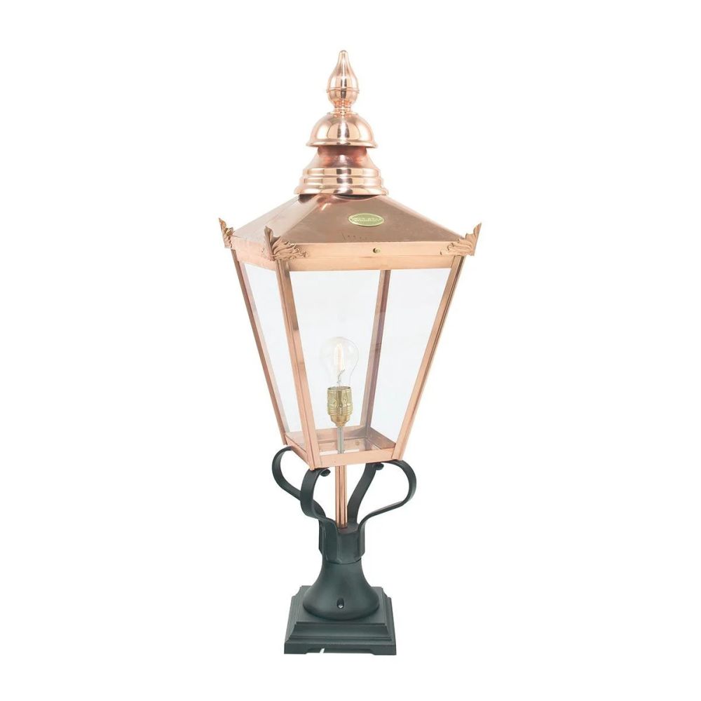 Large Traditional 'Goldington' Copper Victorian Pillar Light