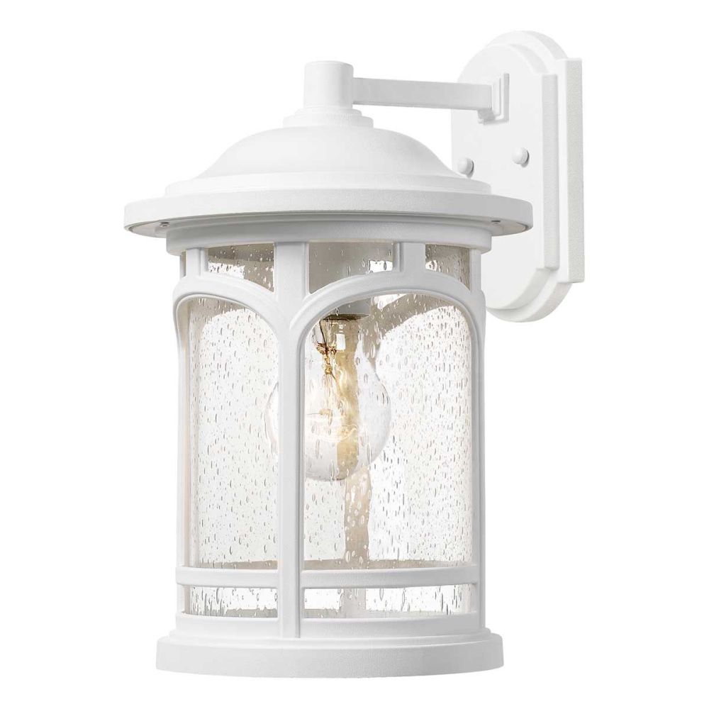 Medium Nautical White 'Cliffside' Garden Wall Light