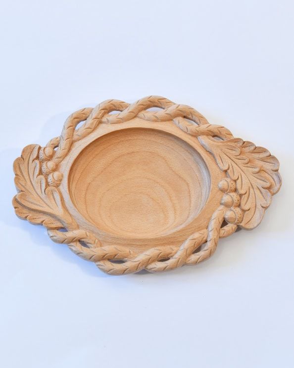 Ornate Beechwood Tray - The Twisted Vine