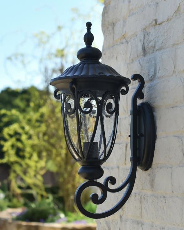 Ornate Bottom Fix 'Hungate' Garden Wall Light - 56cm