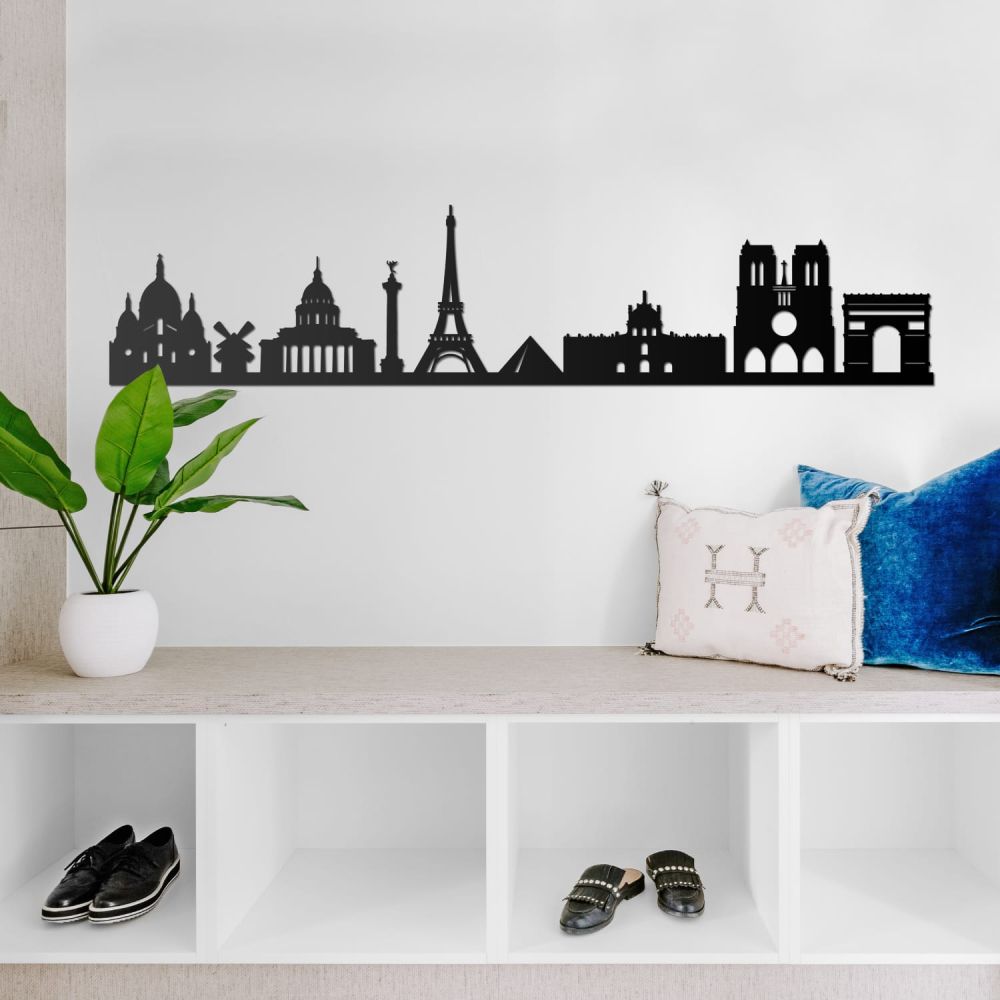 Paris Skyline Steel Wall Art
