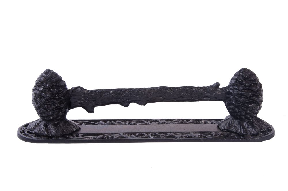Pine Cone Boot Scraper - Black