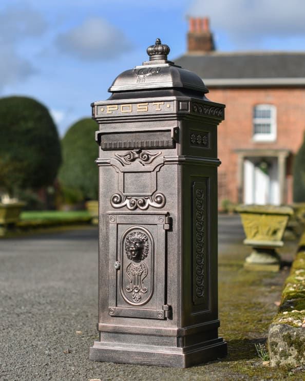 The 'Buckingham' Post Box In Copper