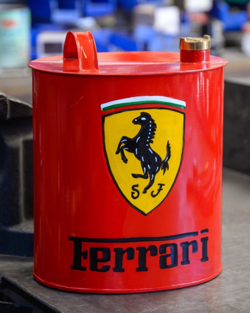 Vintage 'Ferrari' Decorative Fuel Can