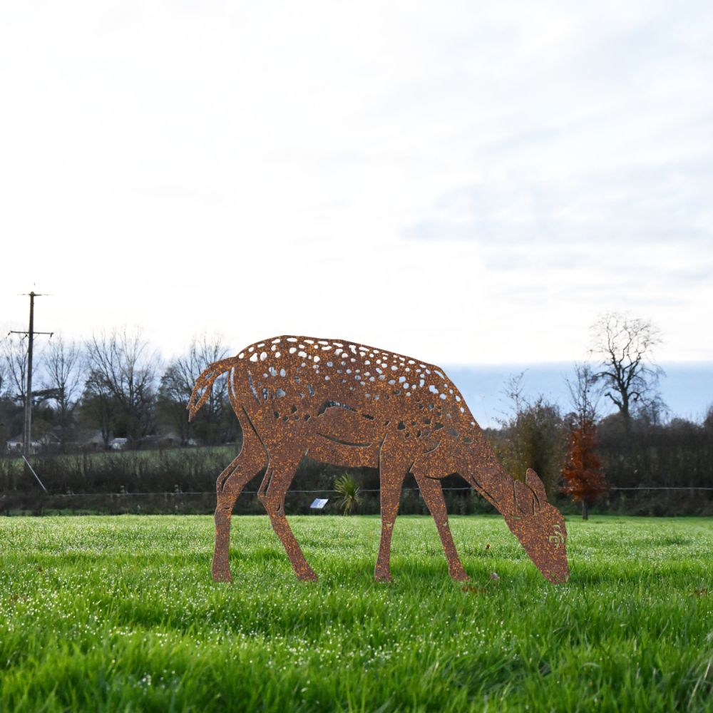 Rustic Fallow Fawn Silhouette