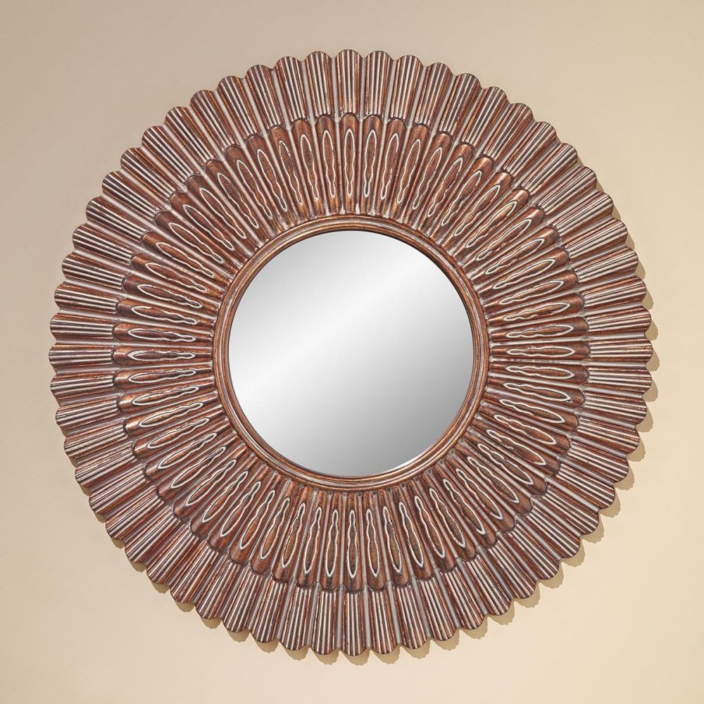 Rustic Iris Wall Mirror